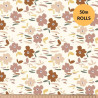 Printed Popelin FOLIE Ecru / Natural Multicolored